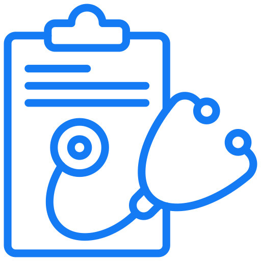 Ícone representando médicos e clínicas otimizadas para aparecer no ChatGPT e em buscas com inteligência artificial.